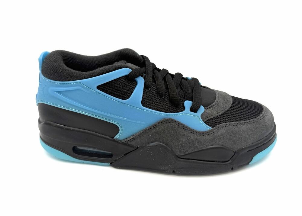 Nike Air Jordan Black/Gama Blue Size 6.5 Youth Shoes FQ7938-040 Brand New